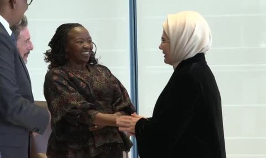 EMİNE ERDOĞAN, RACHEL RUTO İLE BİR ARAYA GELDİ